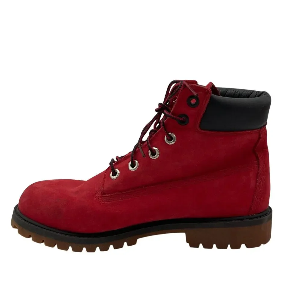 Timberland Premium Boot Primaloft 200g Leather Slip Resistant Red Us Size 6.5